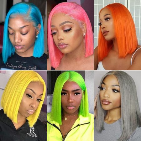 colored bob wigs