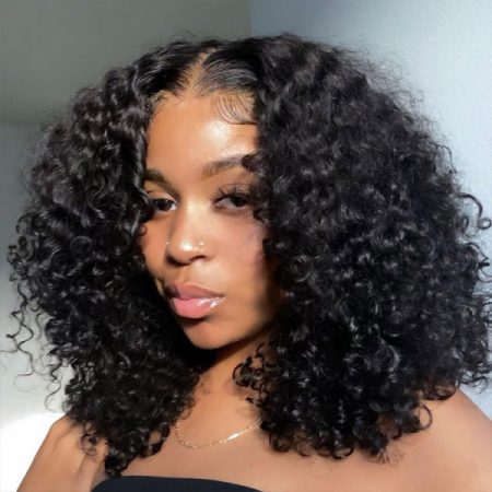 Bouncy Curls Glueless Deep Wave Wig For Sale