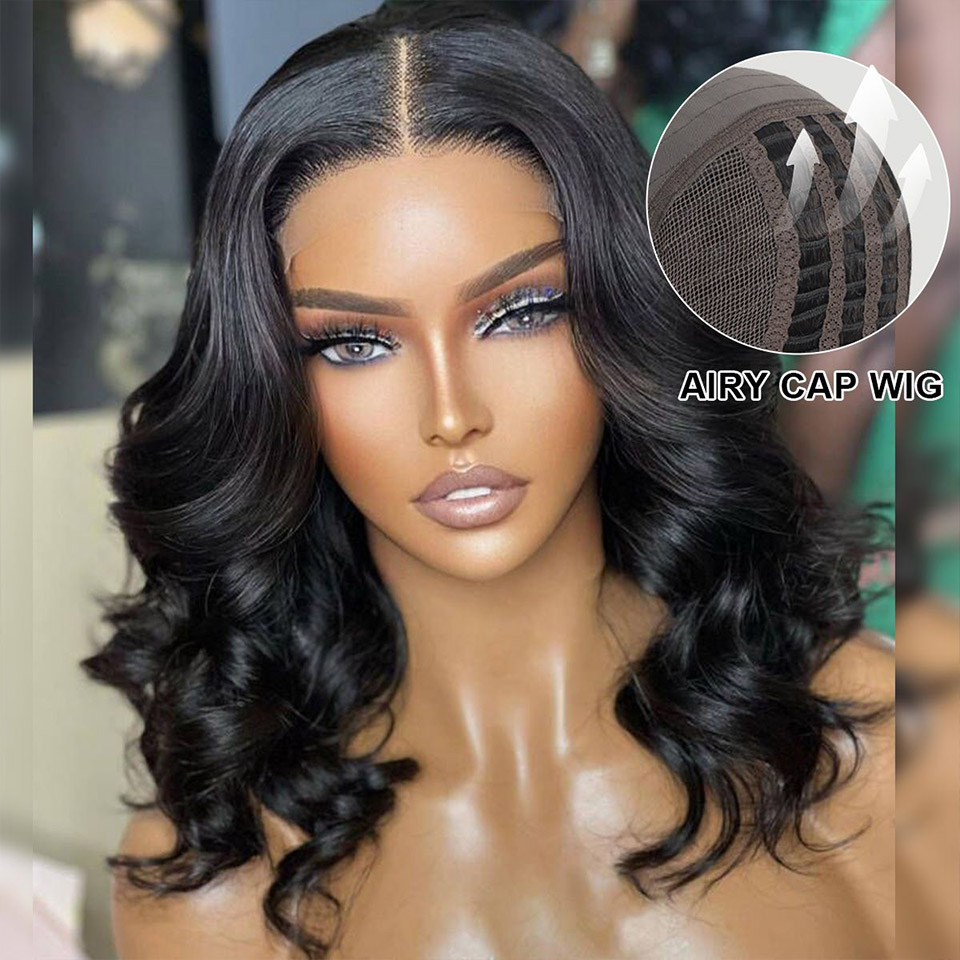 Airy Cap Wear Go Glueless Wig Barrel Curls 13×5 6×5 Pre Cut Lace One Step Install